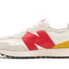 New Balance 327 Cream Yellow Red