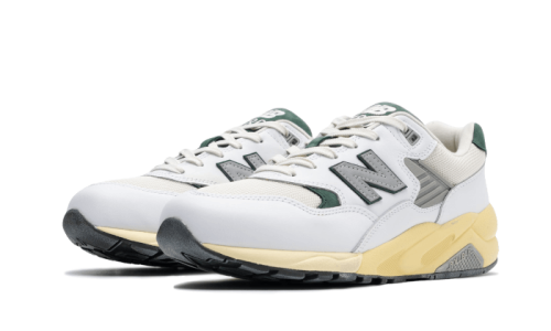 Alternative view of New Balance 580 White Nightwatch Green