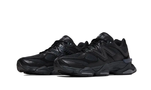 Alternative view of New Balance 9060 Triple Black Leather