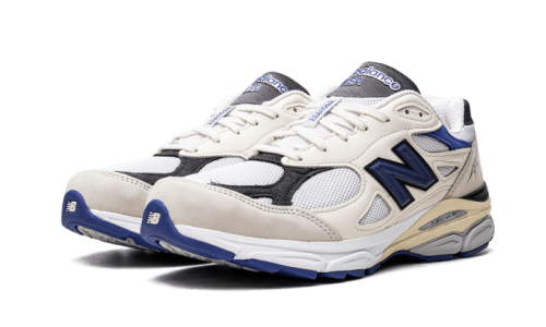 Alternative view of New Balance 990V3 - Made In USA Cream Blue