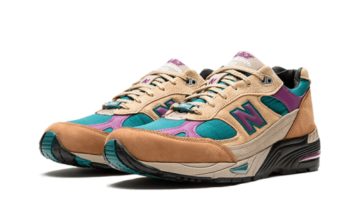 Alternative view of New Balance 991 Made In UK Palace Brown Teal