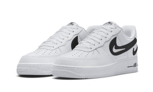 Alternative view of Nike Air Force 1 Low '07 FM Cut Out Swoosh White Black