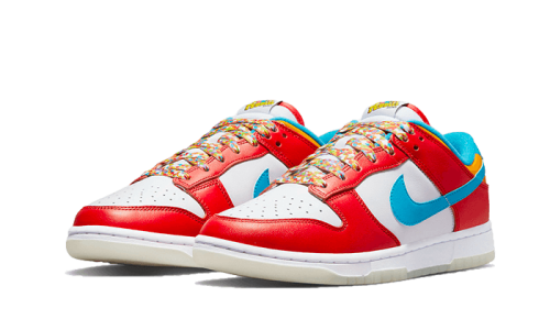 Alternative view of Nike Dunk Low QS LeBron James Fruity Pebbles