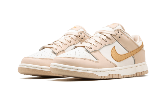 Alternative view of Nike Dunk Low Phantom Metallic Gold