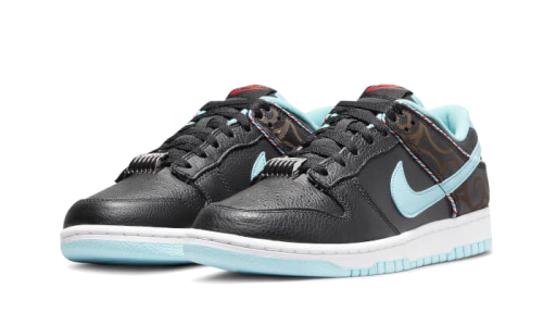 Alternative view of Nike Dunk Low SE Barber Shop Black