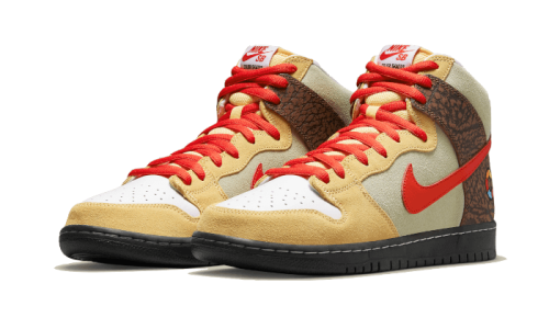 Alternative view of Nike SB Dunk High Color Skates Kebab and Destroy