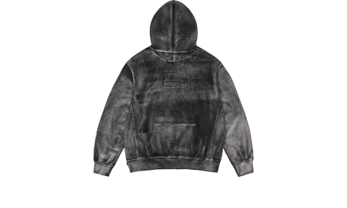 Alternative view of Supreme MM6 Maison Margiela Foil Box Logo Hooded Sweatshirt Black
